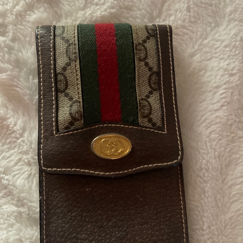 Vintage sherry line Gucci eyeglass case